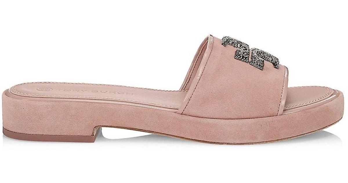tory burch eleanor woven flat slide