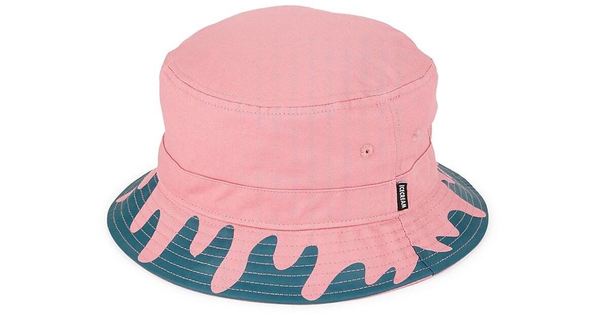 ICECREAM Canvas Drip Print Bucket Hat in Deep Teal (Blue) for Men Lyst