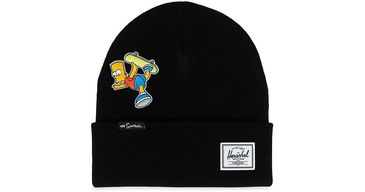 Herschel Supply Co. Synthetic The Simpsons Bart Elmer Beanie in Black