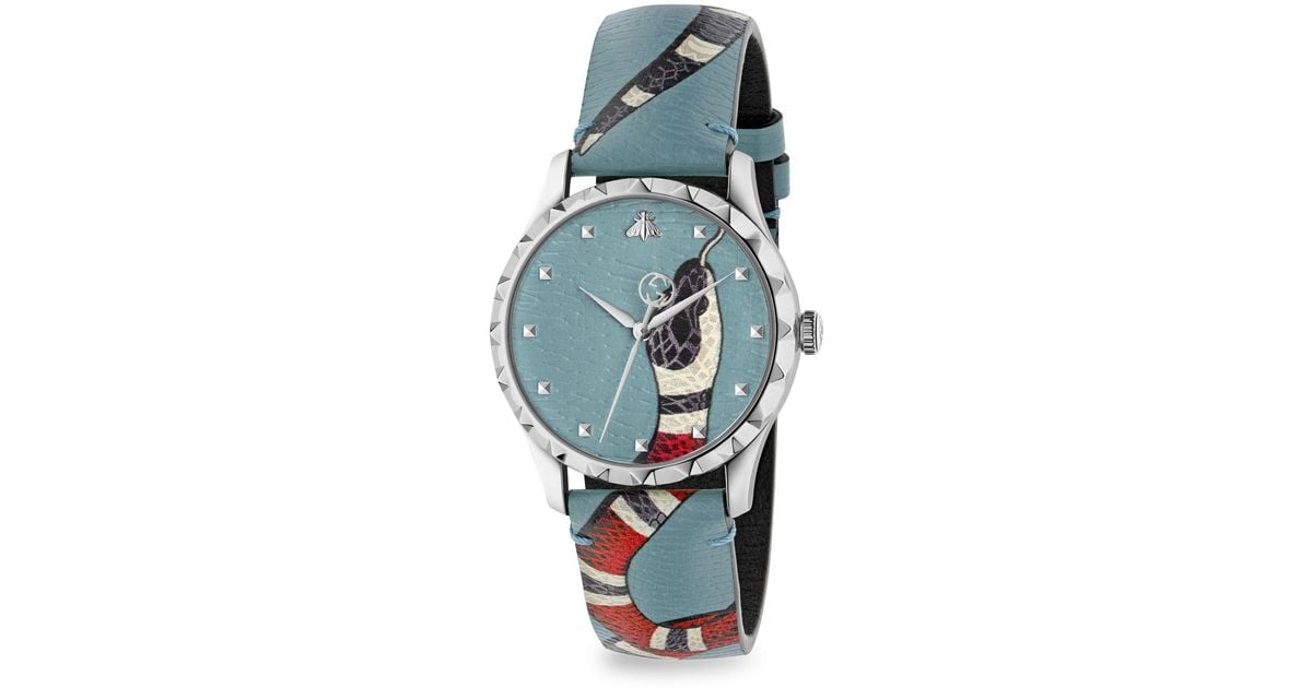 gucci g timeless snake watch