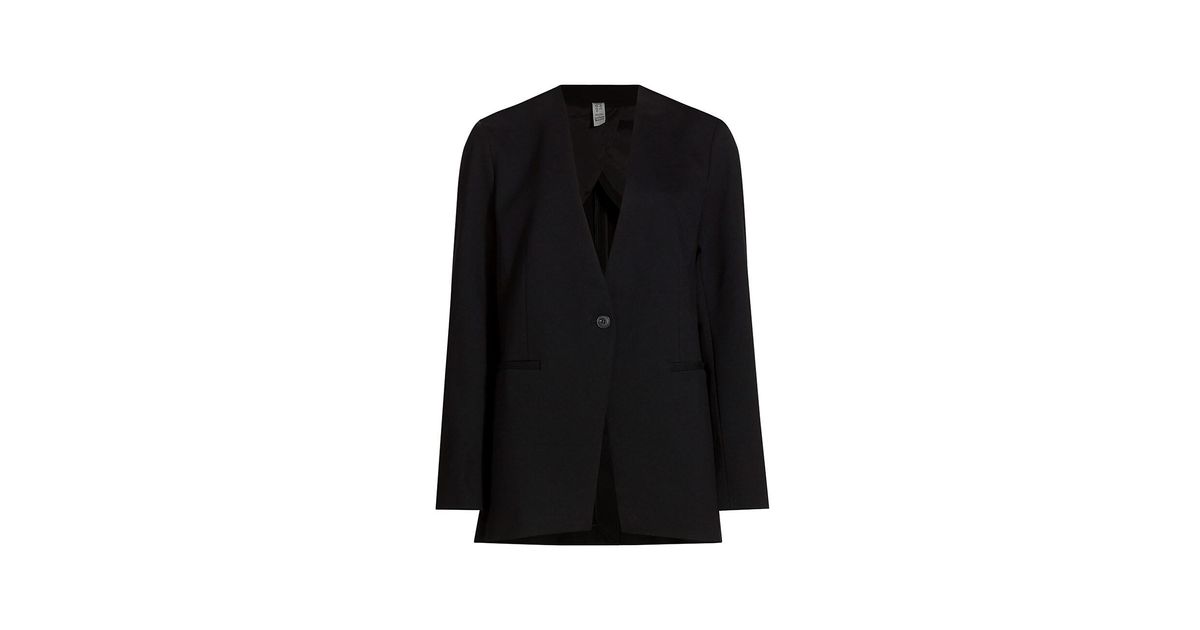 Spanx The Perfect Collarless Blazer in Black | Lyst