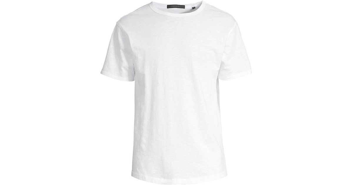 Greyson Alpha Cotton T-shirt in White for Men | Lyst
