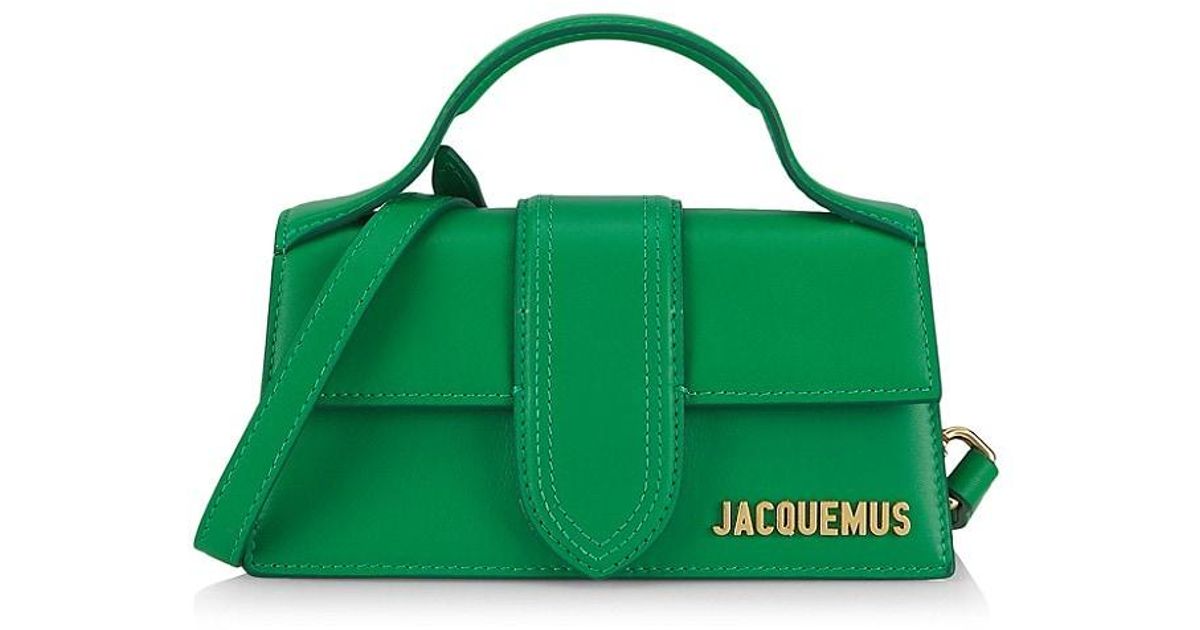 Jacquemus Le Bambino Leather Top Handle Bag in Green | Lyst