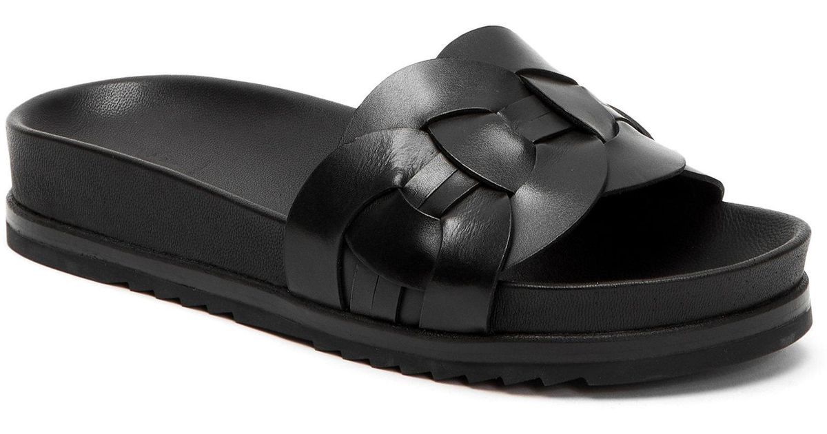 frye lily woven link slide