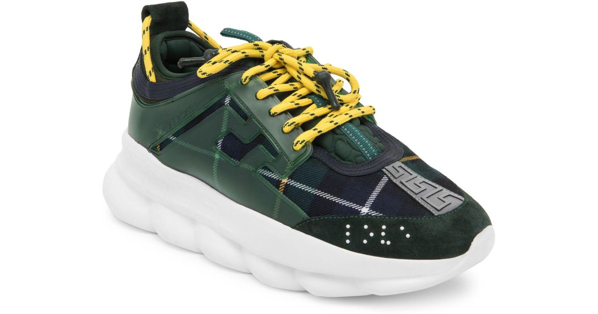 Versace chain reaction green and yellow Clearance