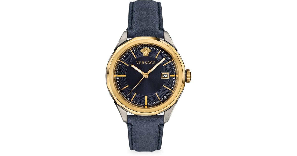 versace navy glaze watch