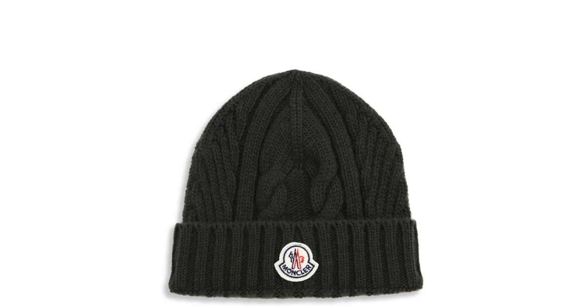 green moncler beanie