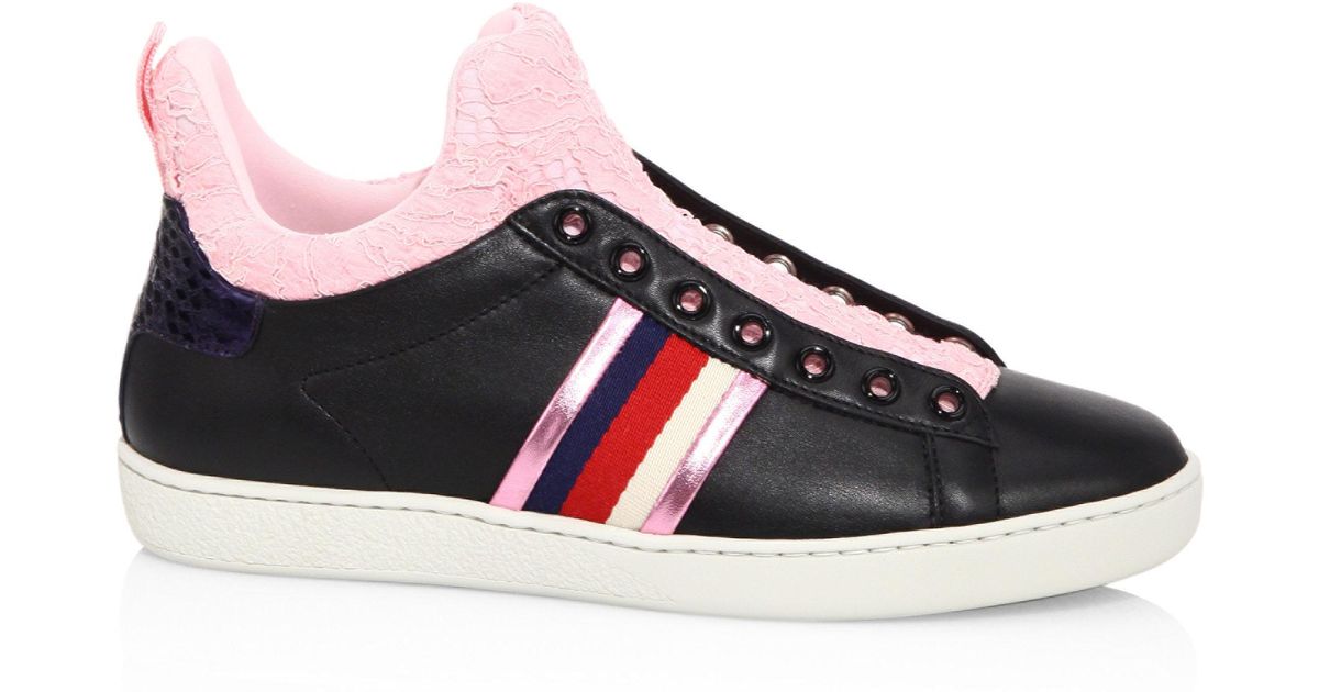 gucci ace lace sneakers