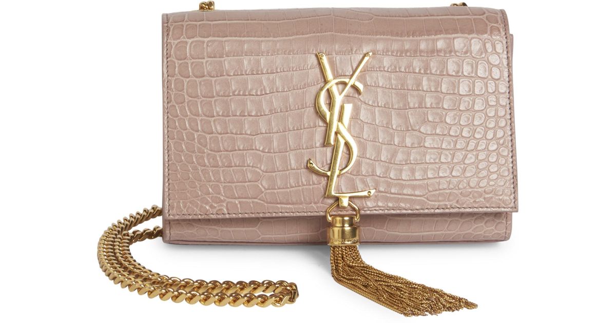 small kate monogram leather chain shoulder bag
