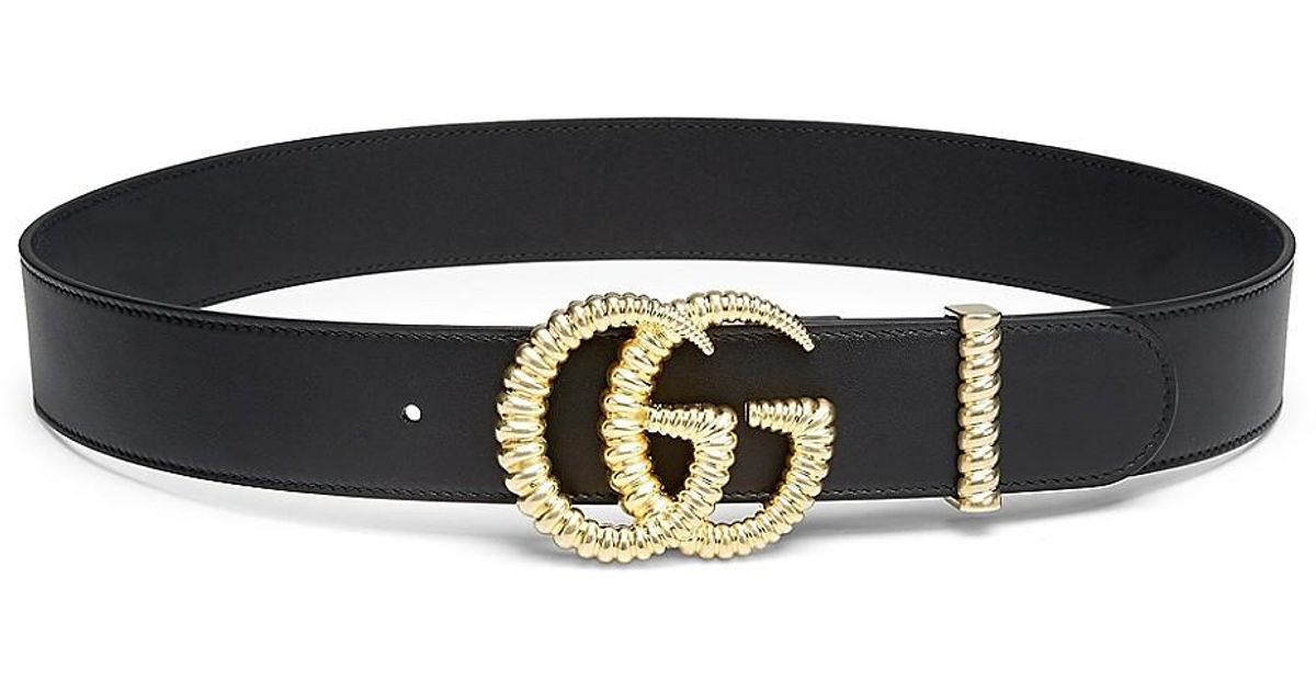 gucci moon leather belt