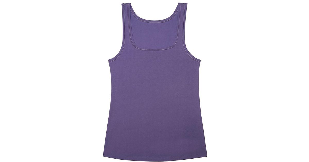 Wacoal Understated Cotton Tank Top in Purple  Lyst