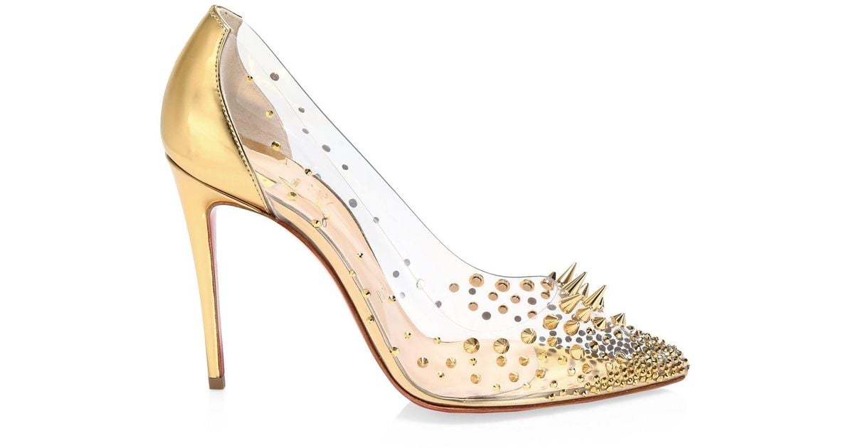 christian louboutin clear pumps