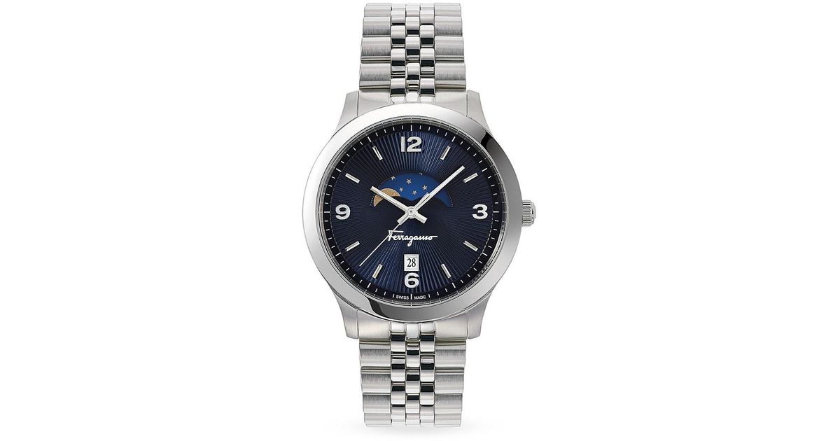 ferragamo moonphase watch