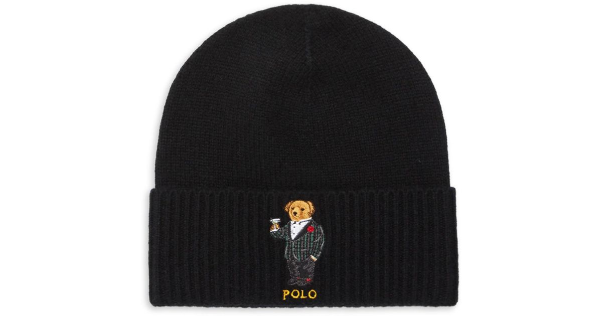 martini polo bear chino cap