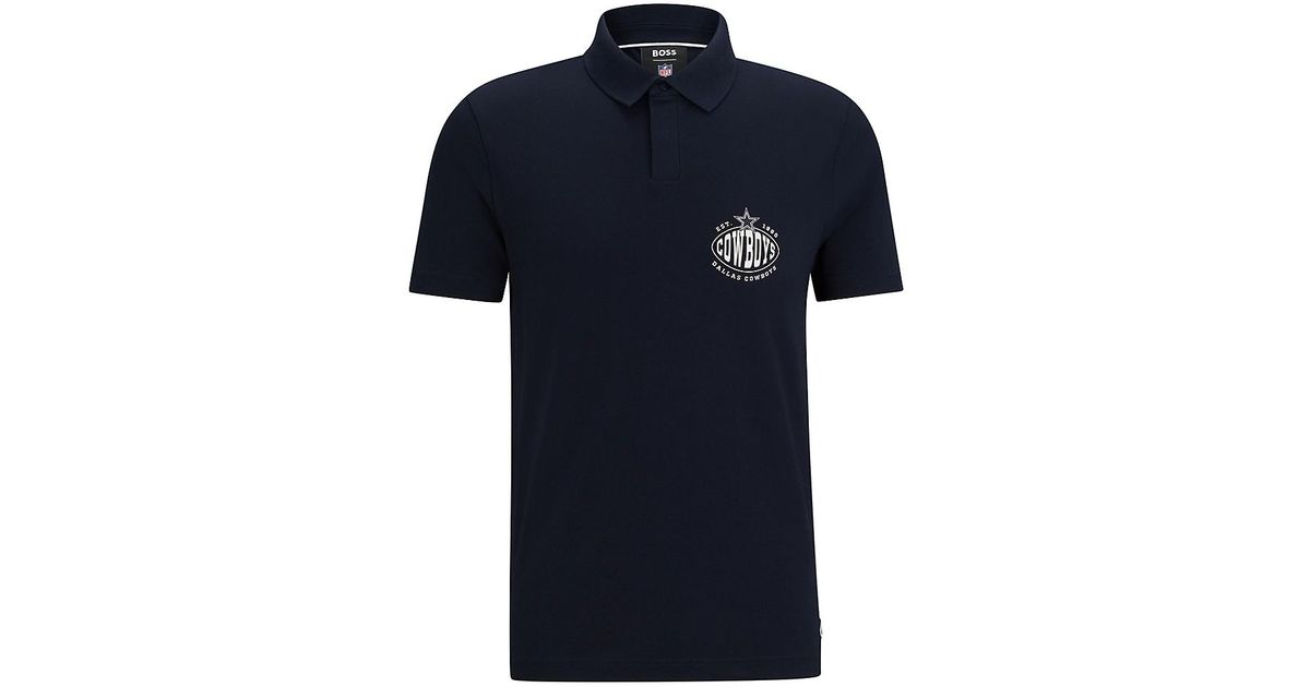 BOSS - BOSS x NFL cotton-piqué polo shirt with collaborative branding