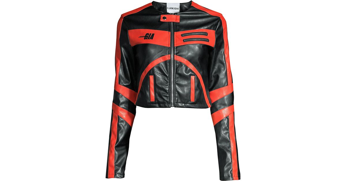 gia leather biker jacket