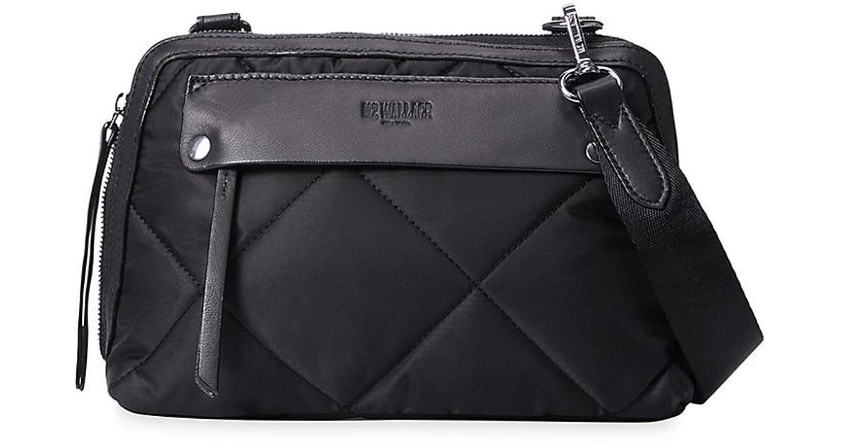 MZ Wallace Madison Quilted Crossbody Bag in Black Lyst