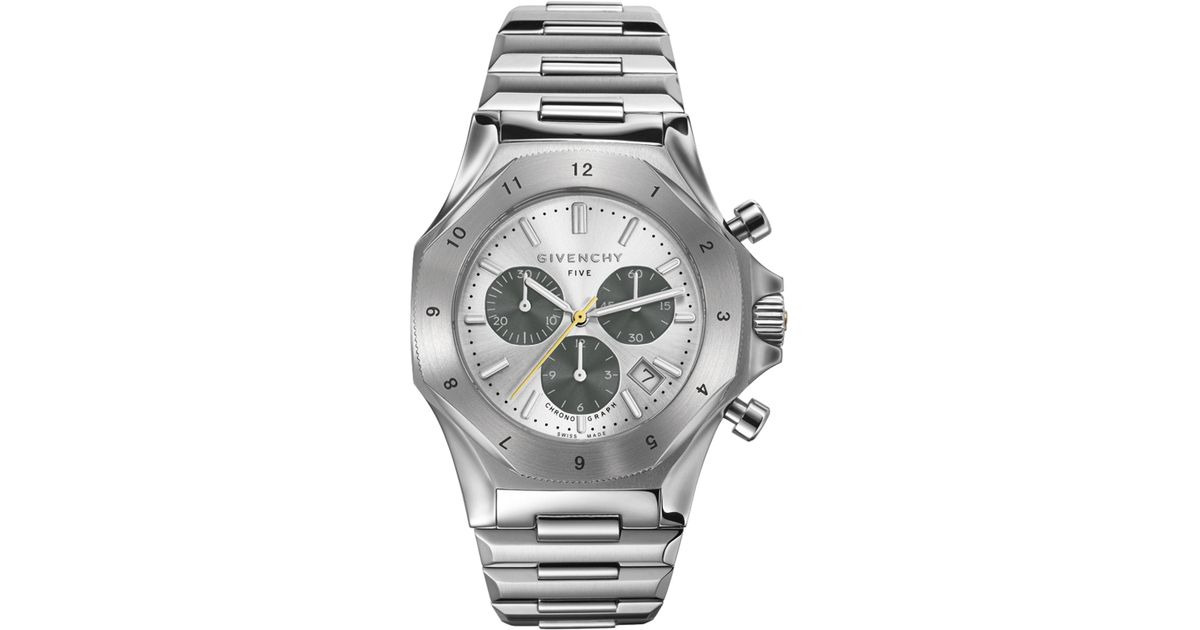 Five Stainless Steel Chronograph Watch 