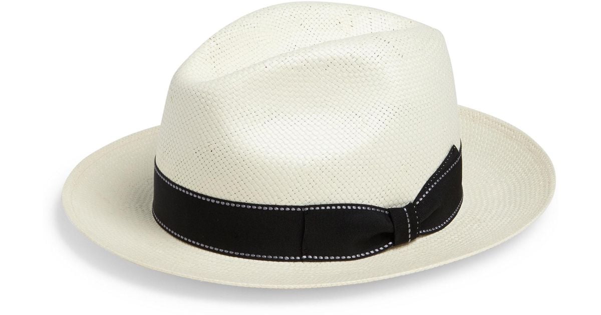 Toyo straw ombre panama hat