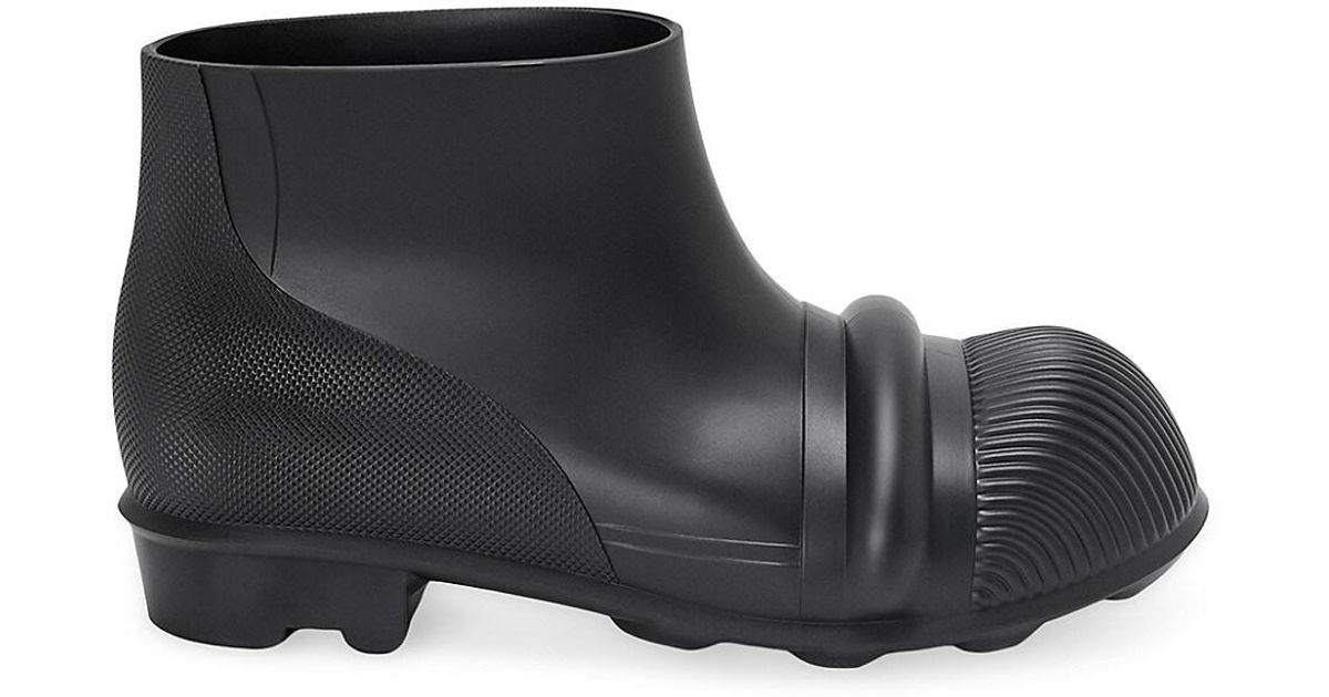 Loewe Slipon Rubber Boots in Black for Men Lyst