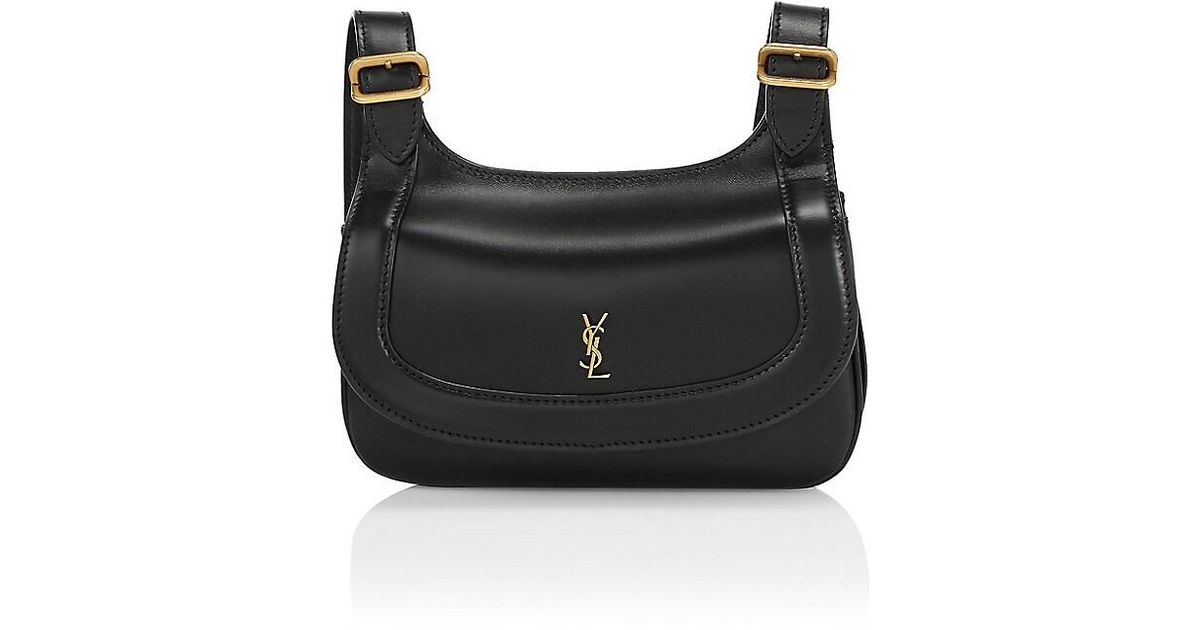 Saint Laurent Small Charlie Leather Shoulder Bag in Nero (Black) Lyst