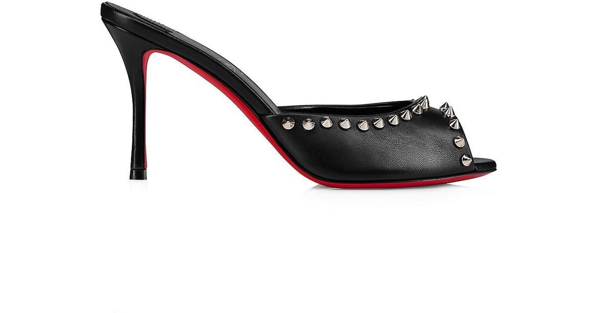 Christian Louboutin Me Dolly Spike Mules in Black Lyst