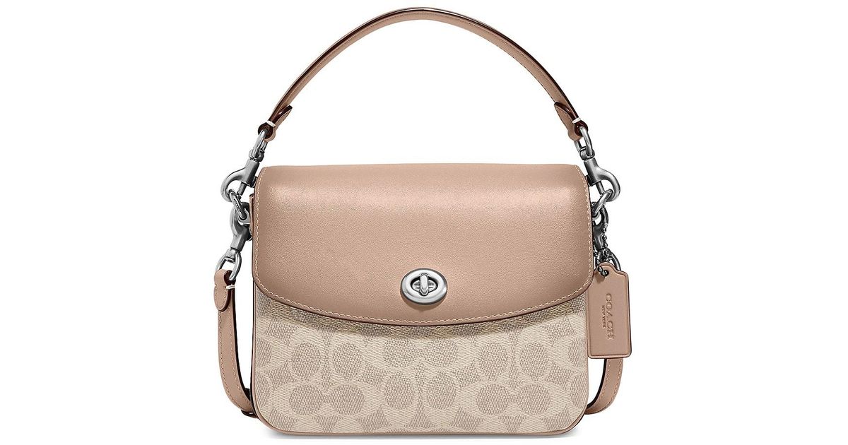 COACH Cassie Signature Coated Canvas & Leather Crossbody Bag Lyst