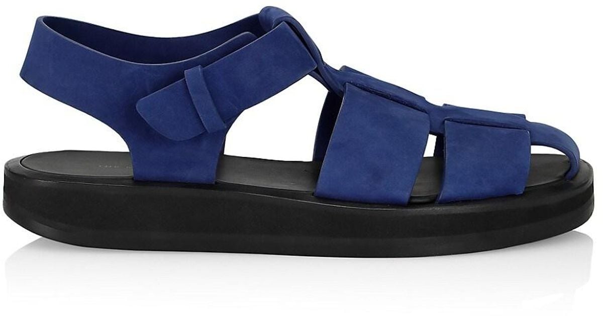 the row fisherman caged leather sandals