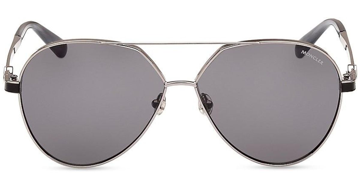 Moncler Vizta 59mm Sunglasses in Gray for Men | Lyst