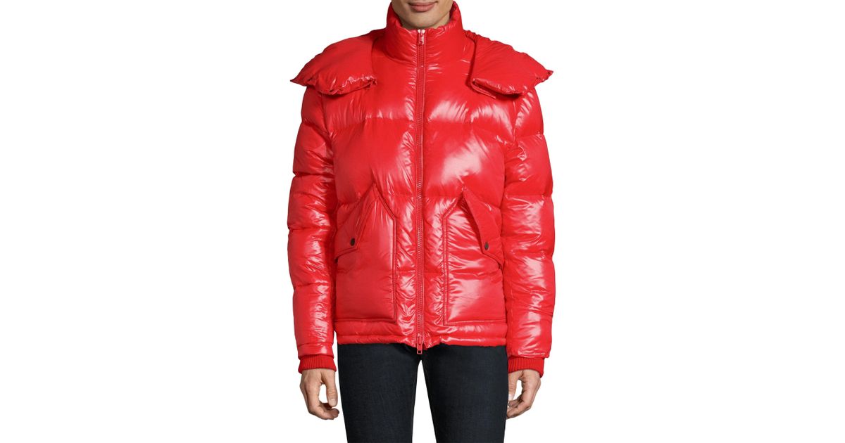 tommy jeans high shine puffer jacket