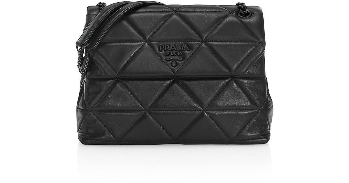 Prada Medium Spectrum Quilted Leather Shoulder Bag in Black | Lyst