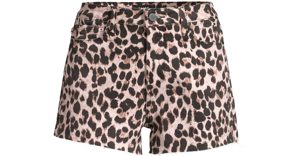 cheetah jean shorts