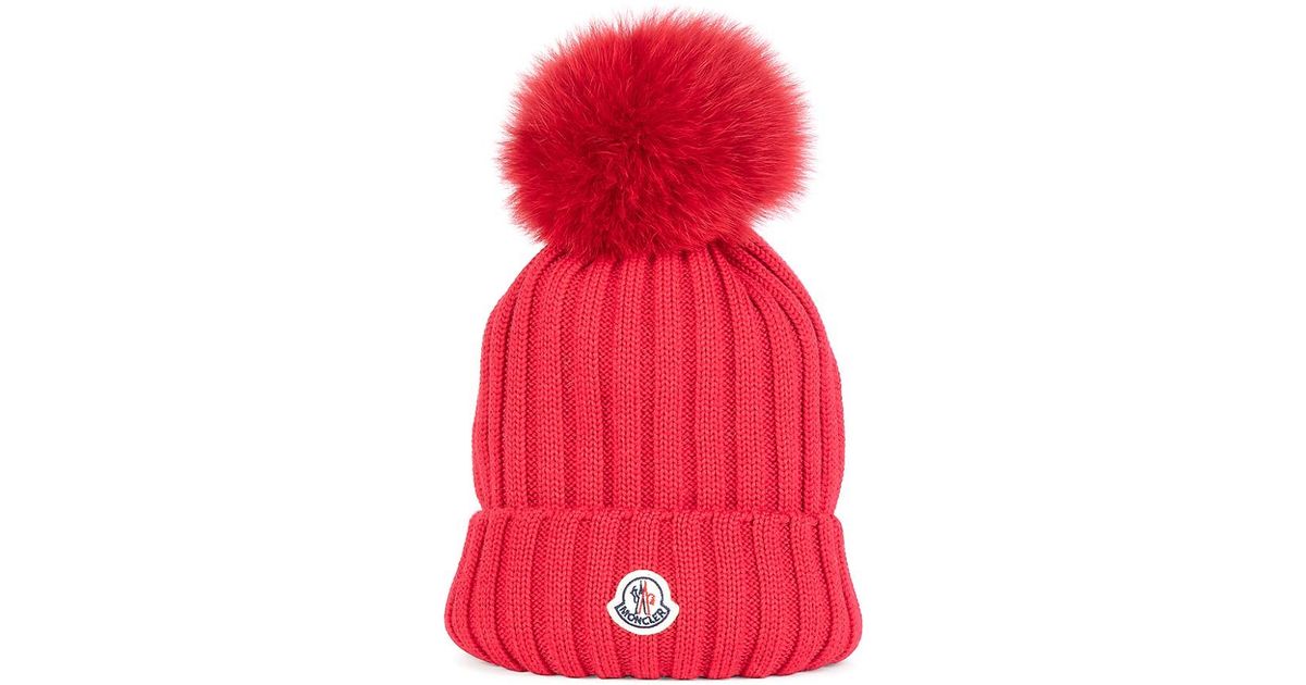 moncler red hat