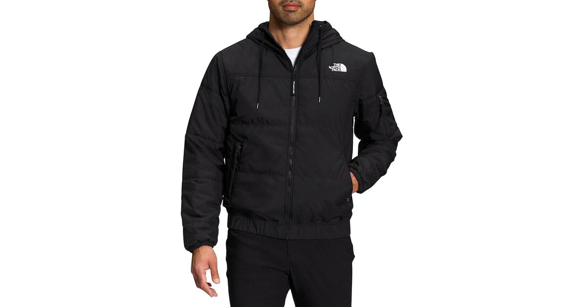 The North Face Synthetic Highrail Bomber Jacket in Black for Men | Lyst