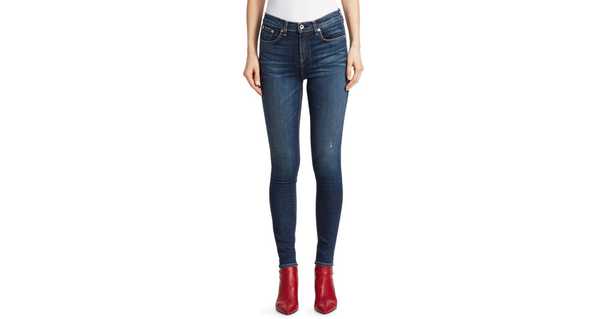 rag and bone high rise skinny elton