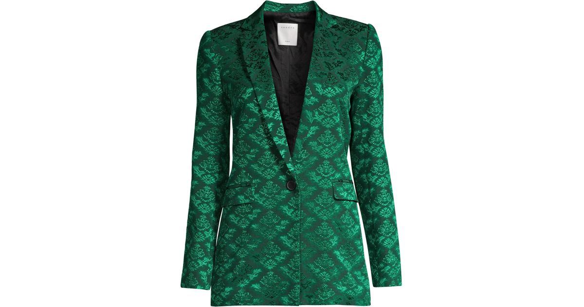 sandro green blazer