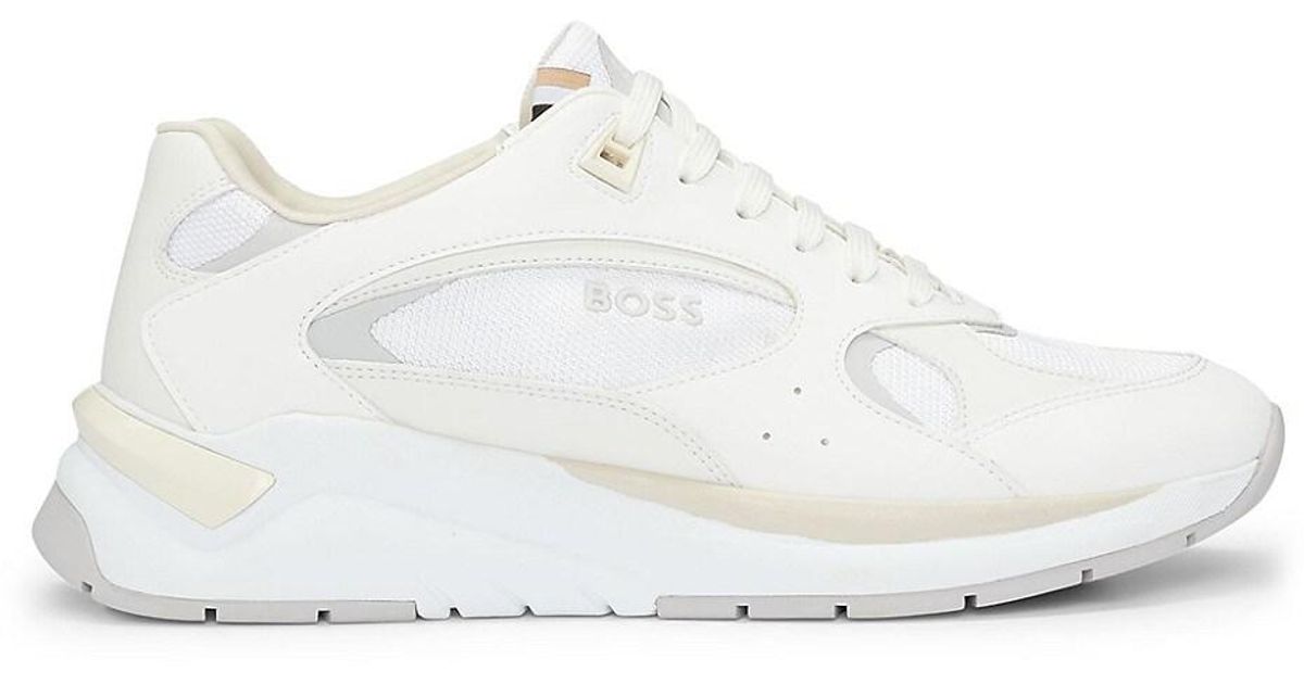 hugo boss white trainers