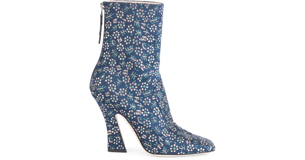 fendi print boots