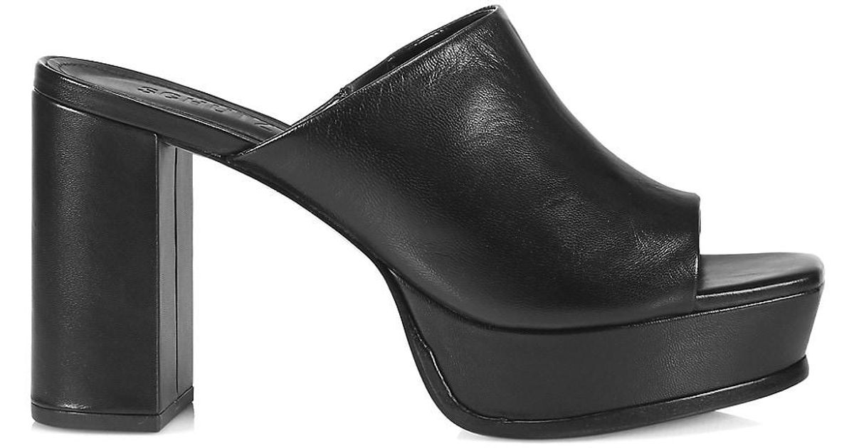 SCHUTZ SHOES Nelia Platform Sandals in Black | Lyst