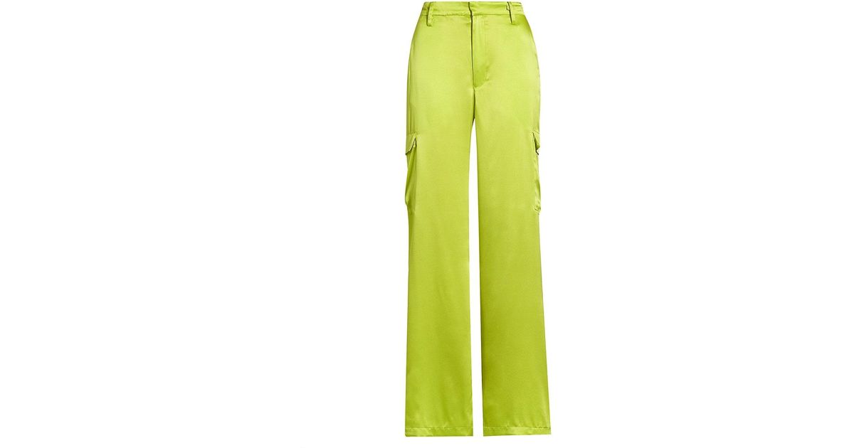 SPRWMN Silk Low-rise Cargo Pants in Green | Lyst