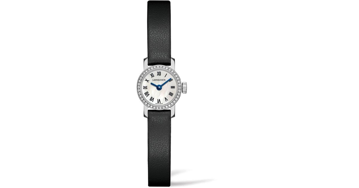 Longines Leather Mini Diamond, Mother 
