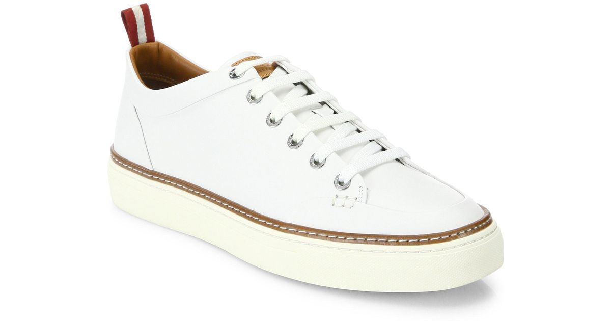 bally white sneaker
