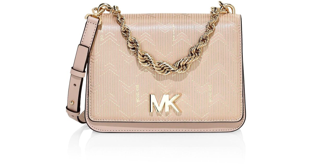 mott metallic deco chain swing shoulder bag