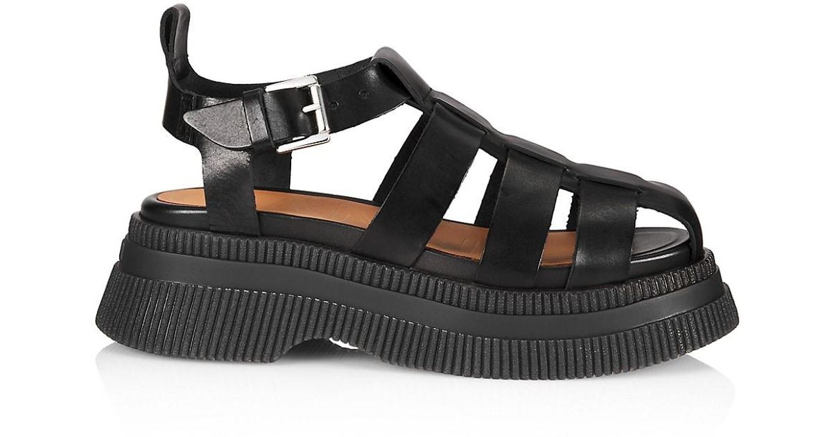 ganni fisherman sandals