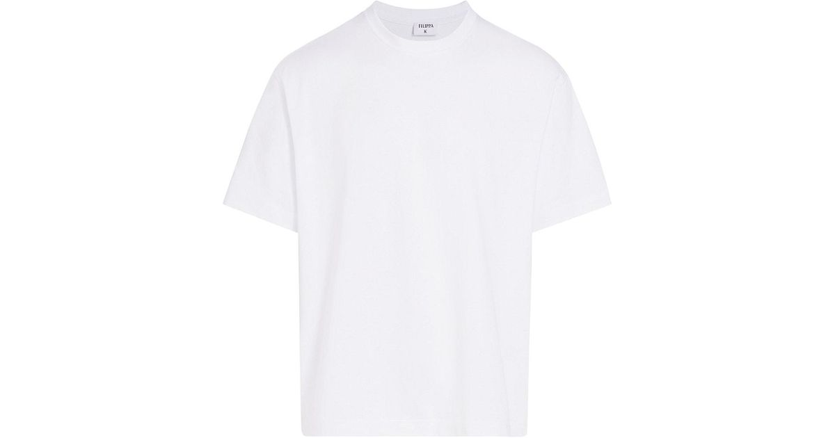 Filippa K Heavy Cotton Crewneck Tee in White for Men | Lyst