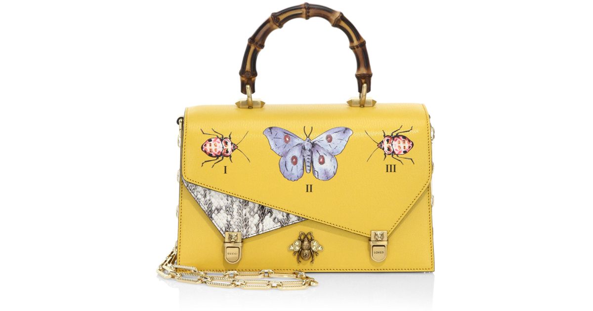 gucci yellow handbag