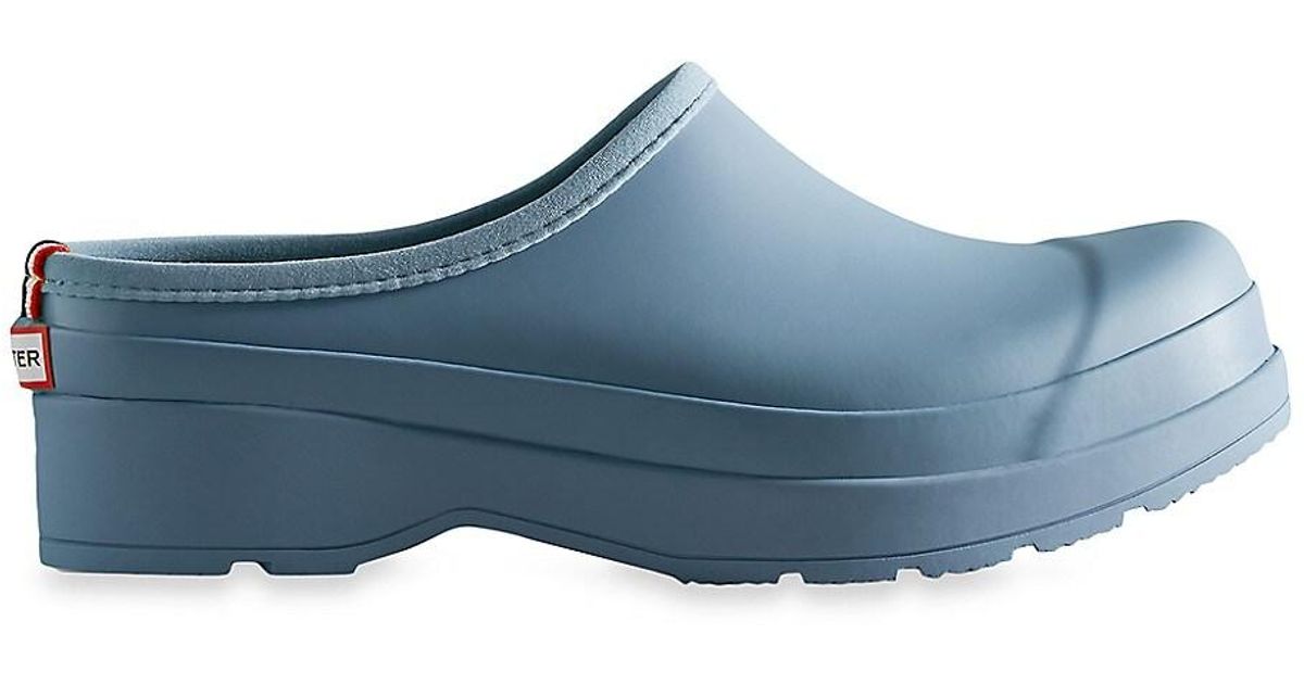 HUNTER Rubber Original Play Clogs in Blue for Men Lyst
