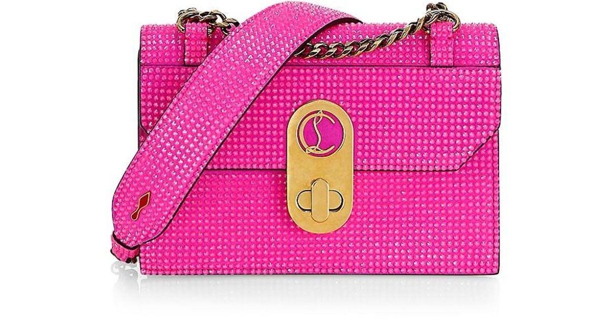 Christian Louboutin Shoulder bag Pink Leather ref.235826 - Joli Closet