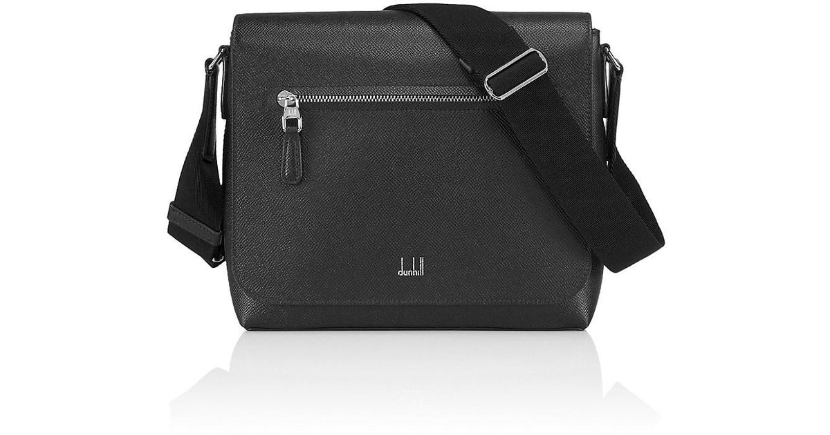 Dunhill Cadogan Leather Messenger Bag in Black for Men Lyst