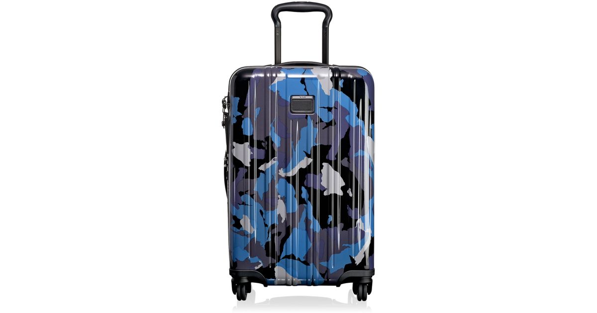 tumi blue camo luggage